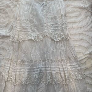 ASOS White Lace strapless dress